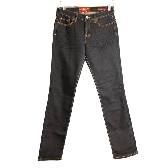 Lucky Brand Sweet N Straight Dark Wash Denim Jeans 6/28 - Picture 1 of 9
